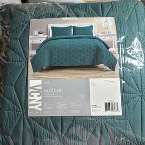 VCNY Home Kaleidoscope 3-Pc. King Set Green